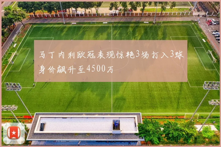 马丁内利欧冠表现惊艳3场打入3球身价飙升至4500万